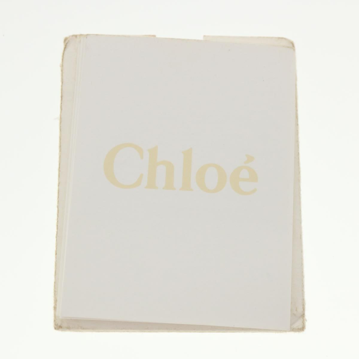 Chloe Shoulder Bag Leather Gray Auth am3860