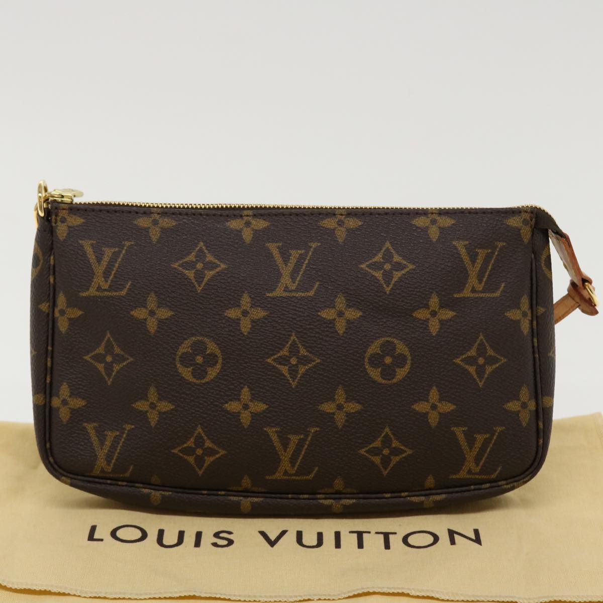 LOUIS VUITTON Monogram Pochette Accessoires Pouch L072 LV Auth am3880