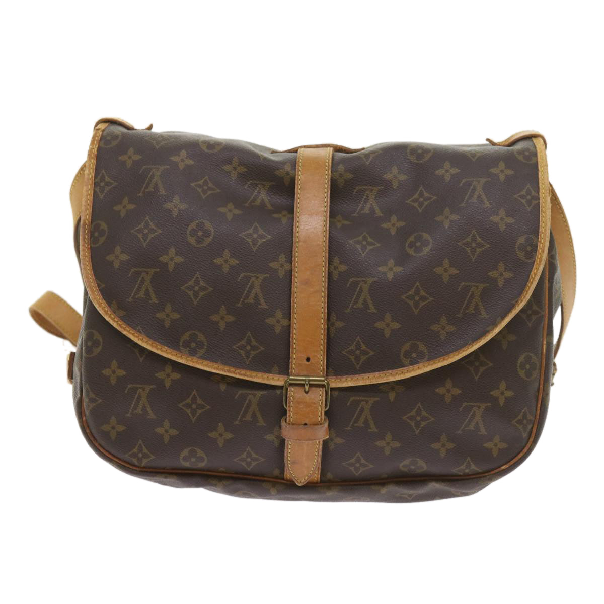 LOUIS VUITTON Monogram Saumur 35 Shoulder Bag M42254 LV Auth am3896 - 0