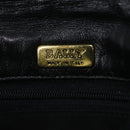 BALLY Chain Shoulder Bag Leather Black Auth am3952-17