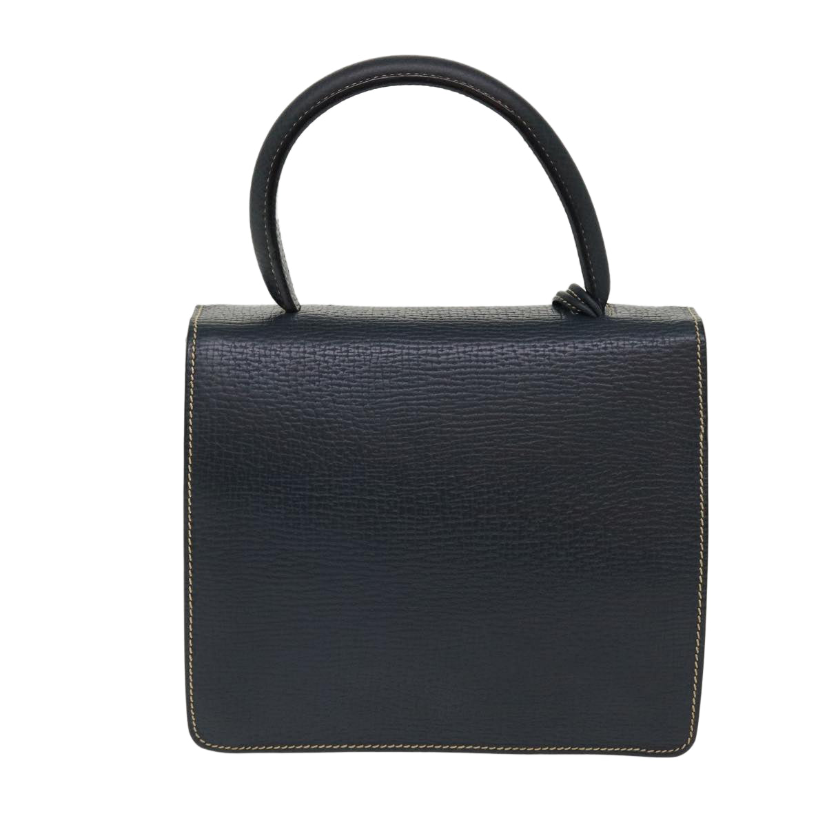 LOEWE Barcelona Hand Bag Leather Navy Auth am3961 - 0