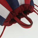 GUCCI Web Sherry Line Backpack Canvas Tricolor Red Blue Green 473872 Auth am3970-6