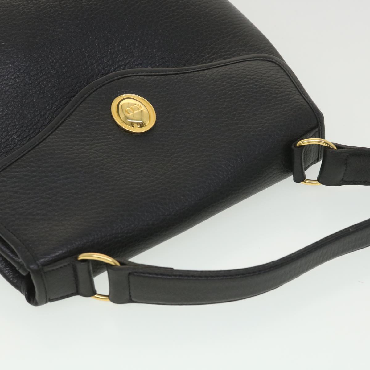 Christian Dior Hand Bag Leather 2way Black Auth am3992