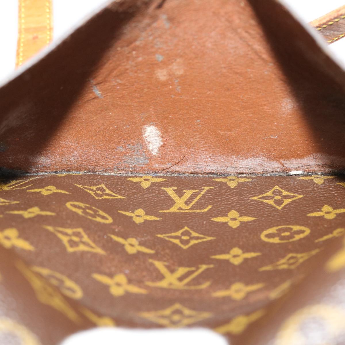 LOUIS VUITTON Monogram Saint Cloud GM Shoulder Bag Vintage M51242 LV Auth am4009