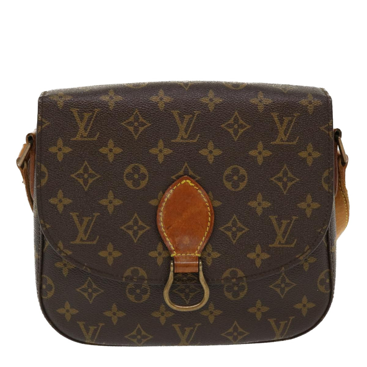 LOUIS VUITTON Monogram Saint Cloud GM Shoulder Bag Vintage M51242 LV Auth am4009