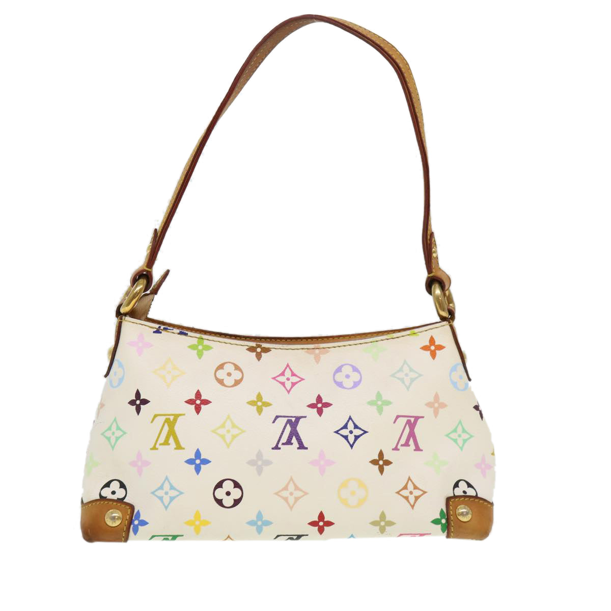 LOUIS VUITTON Monogram Multicolor Eliza Shoulder Bag White M40098 LV Auth am4012 - 0