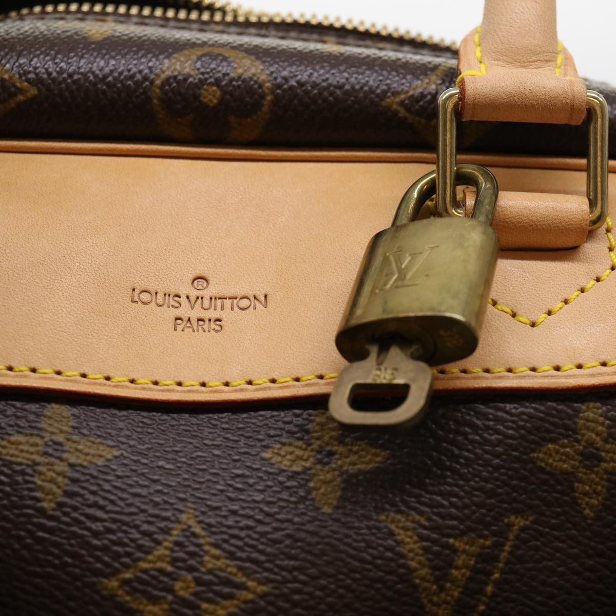 LOUIS VUITTON Monogram Deauville Hand Bag M47270 LV Auth am4015