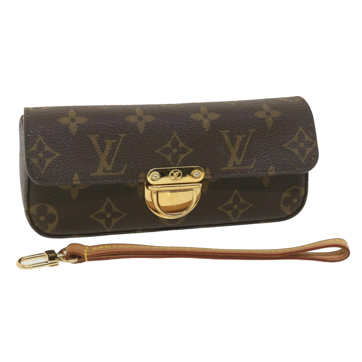 LOUIS VUITTON Monogram Pochette Lagoon Glasses Case M60008 LV Auth am4019