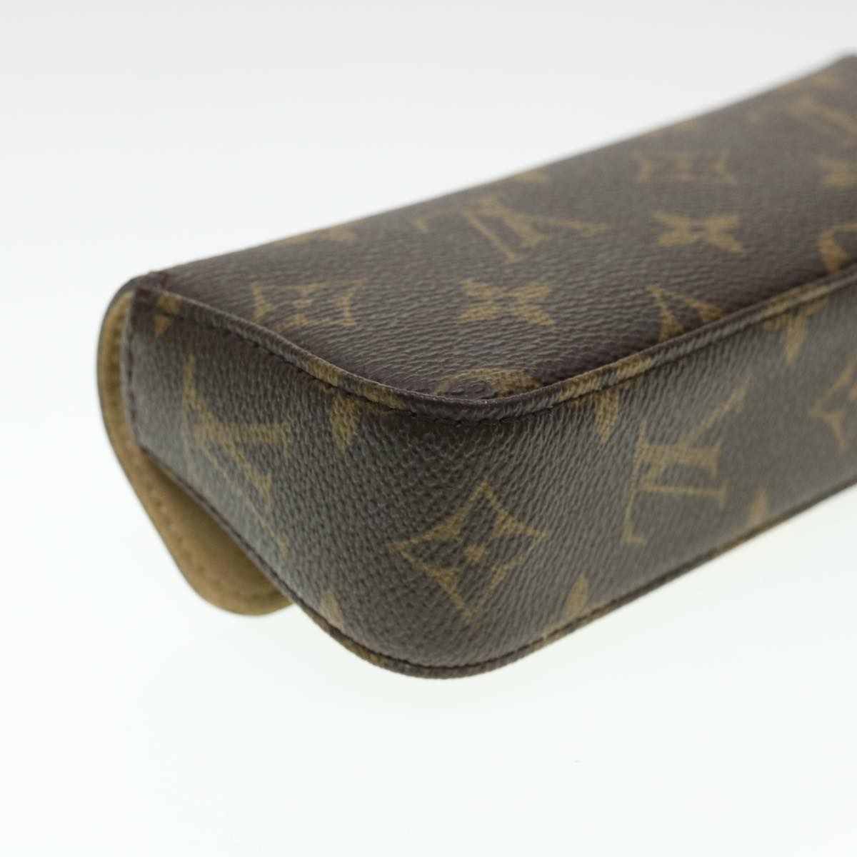 LOUIS VUITTON Monogram Pochette Lagoon Glasses Case M60008 LV Auth am4019