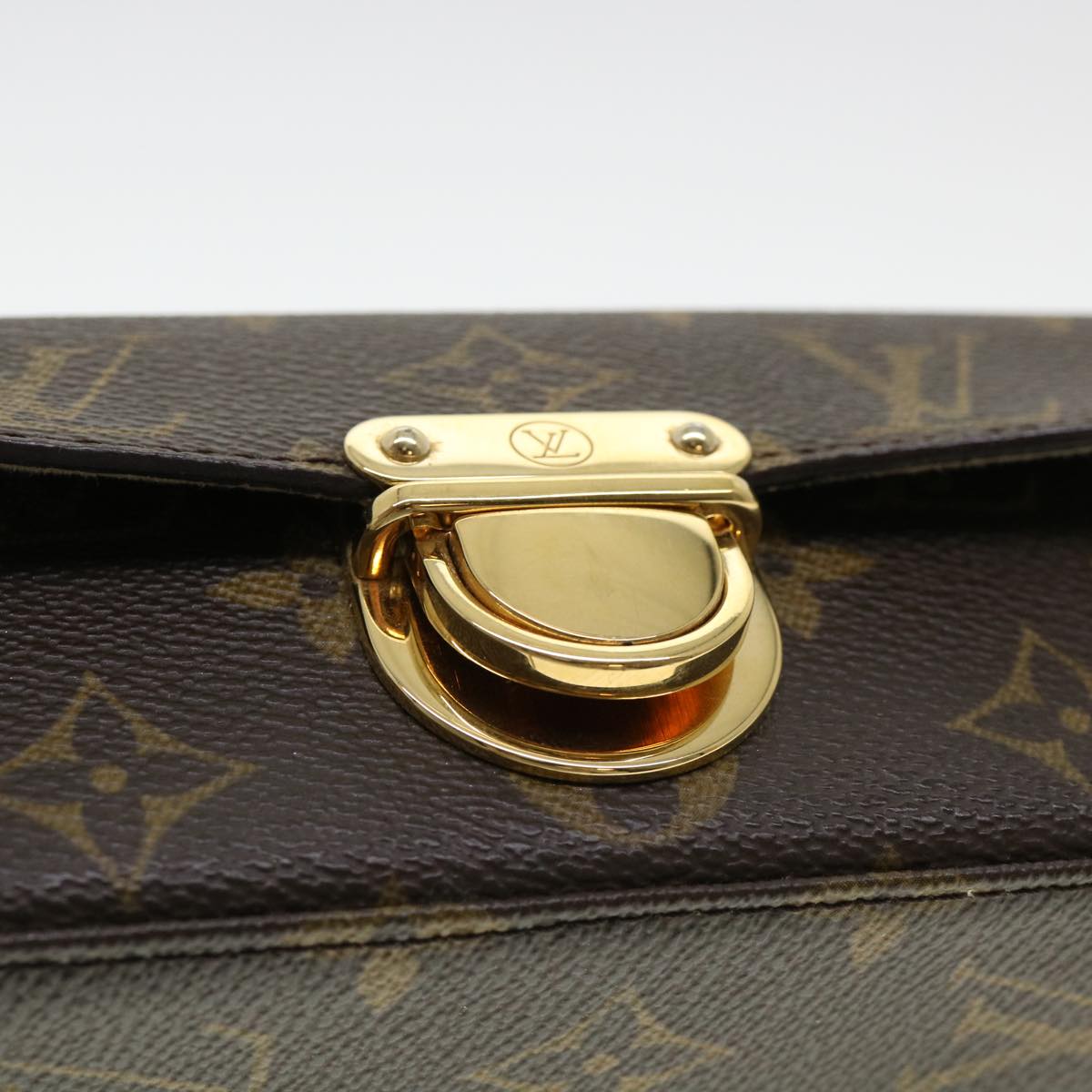 LOUIS VUITTON Monogram Pochette Lagoon Glasses Case M60008 LV Auth am4019