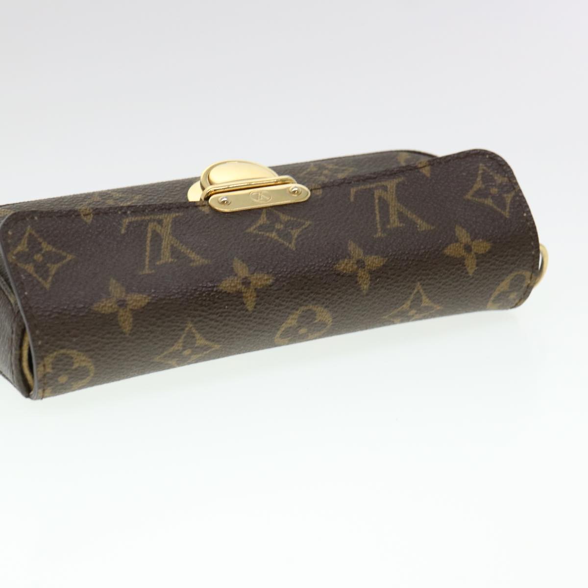 LOUIS VUITTON Monogram Pochette Lagoon Glasses Case M60008 LV Auth am4019