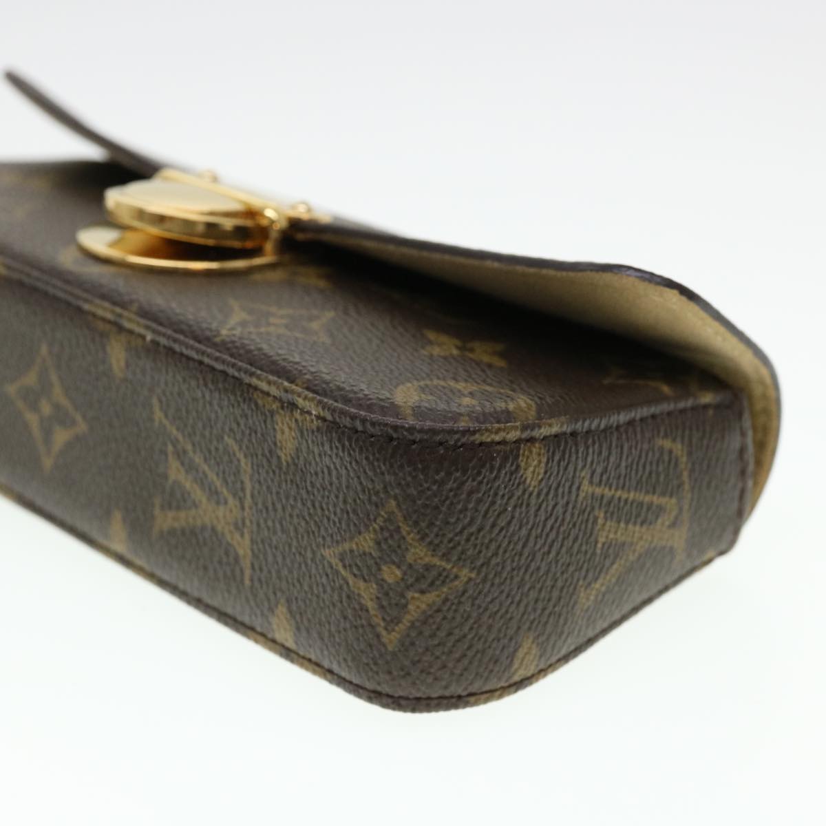 LOUIS VUITTON Monogram Pochette Lagoon Glasses Case M60008 LV Auth am4019