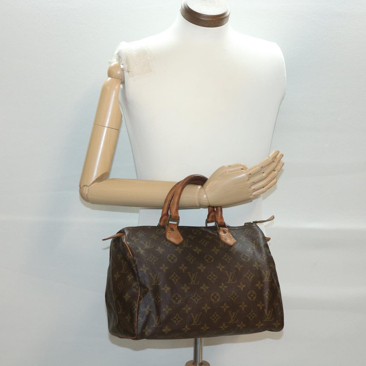 LOUIS VUITTON Monogram Speedy 30 Hand Bag M41526 LV Auth am4034