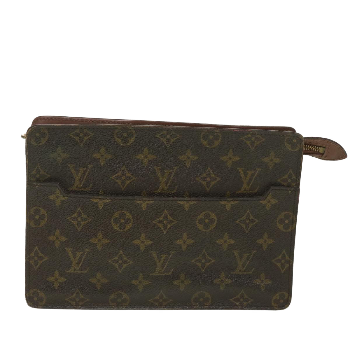 LOUIS VUITTON Monogram Pochette Homme Clutch Bag M51795 LV Auth am4041