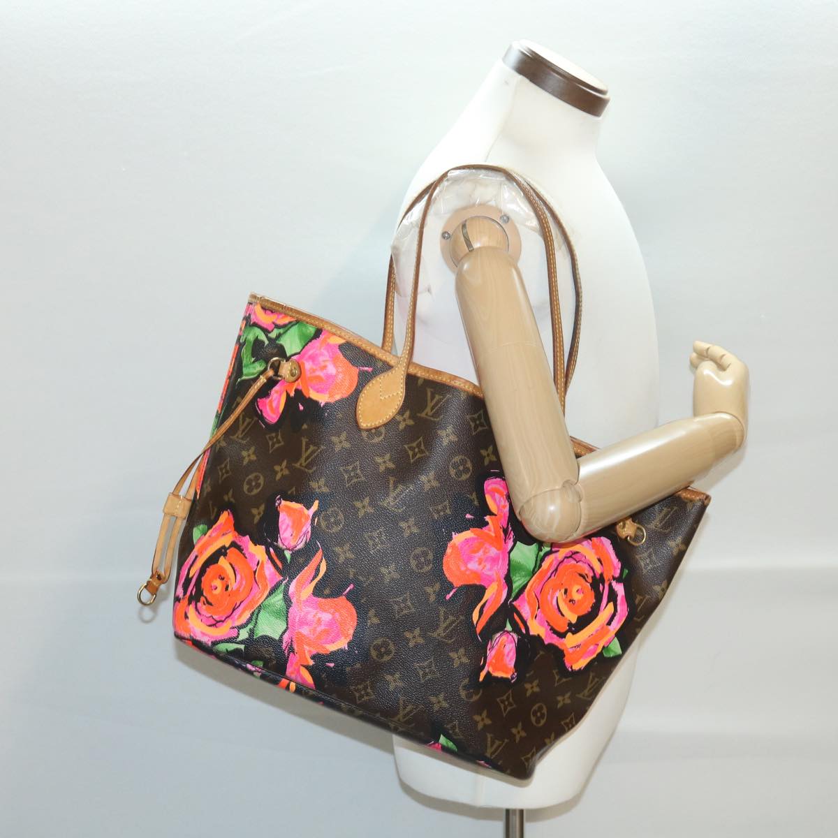 LOUIS VUITTON Monogram Rose Neverfull MM Tote Bag M48613 LV Auth am4043