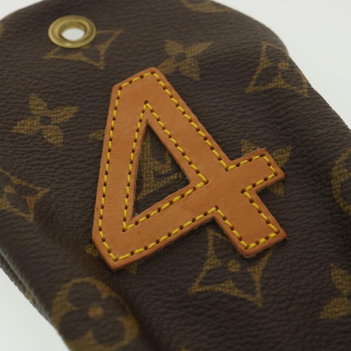 LOUIS VUITTON Monogram Golf Club Headcovers For Number 4 M58244 LV Auth am4063