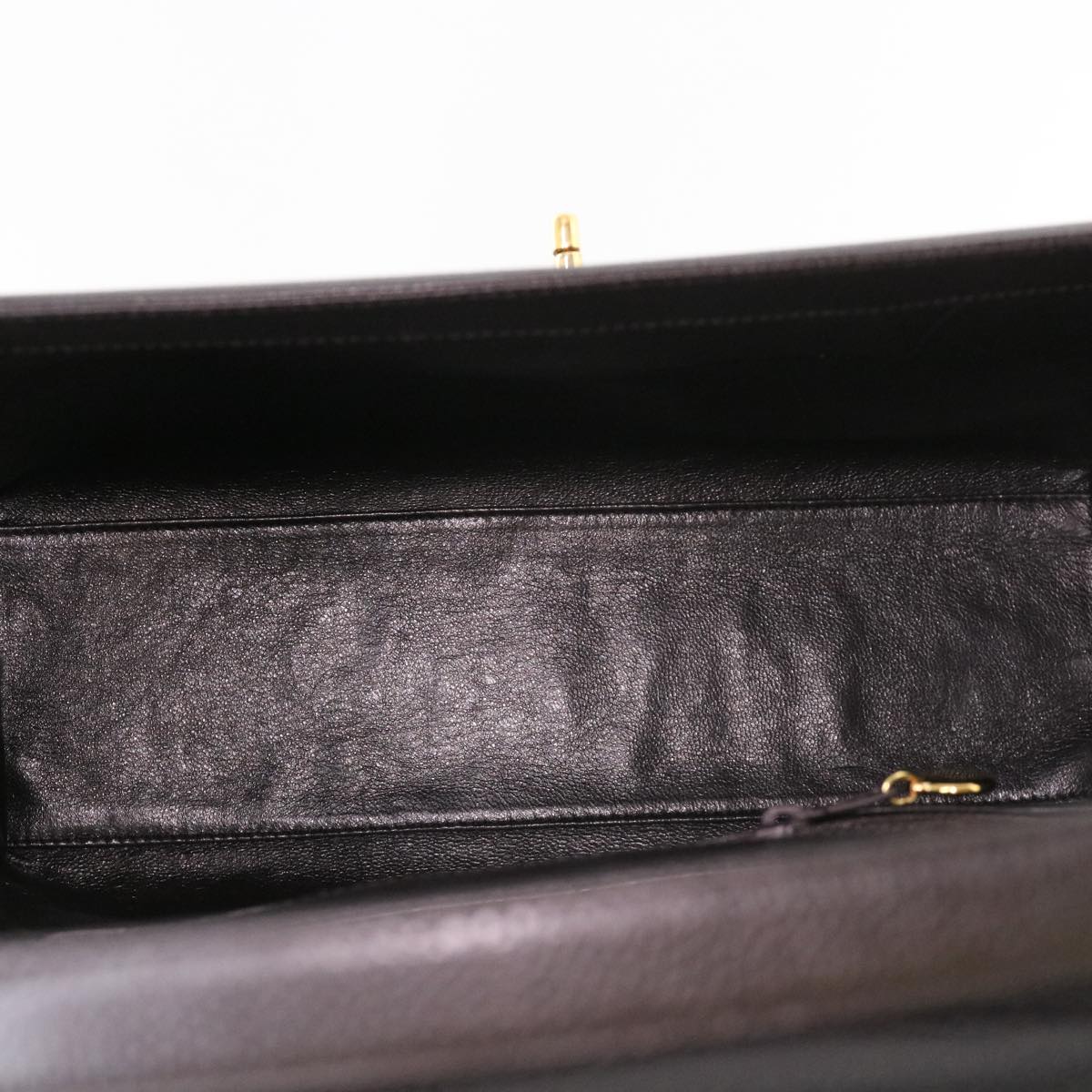 CHANEL Shoulder Bag Caviar Skin Black CC Auth am4067
