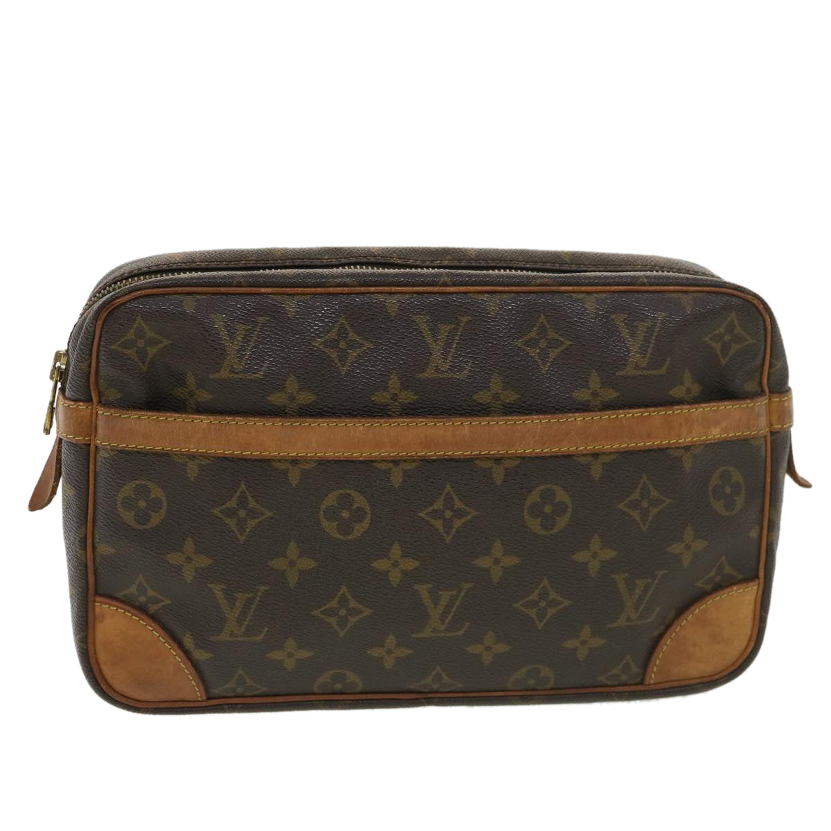 LOUIS VUITTON Monogram Compiegne 28 Clutch Bag M51845 LV Auth am4107