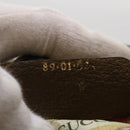 GUCCI GG Canvas Web Sherry Line Clutch Bag Beige Red Green Auth am4114-12