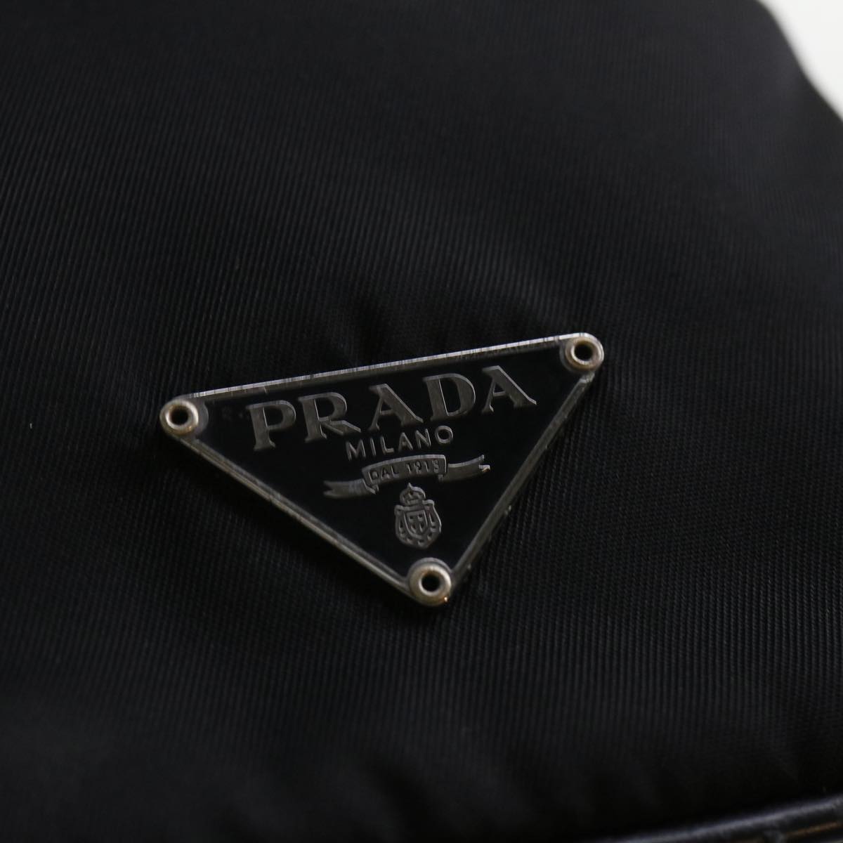 PRADA Shoulder Bag Nylon Black Auth am4126