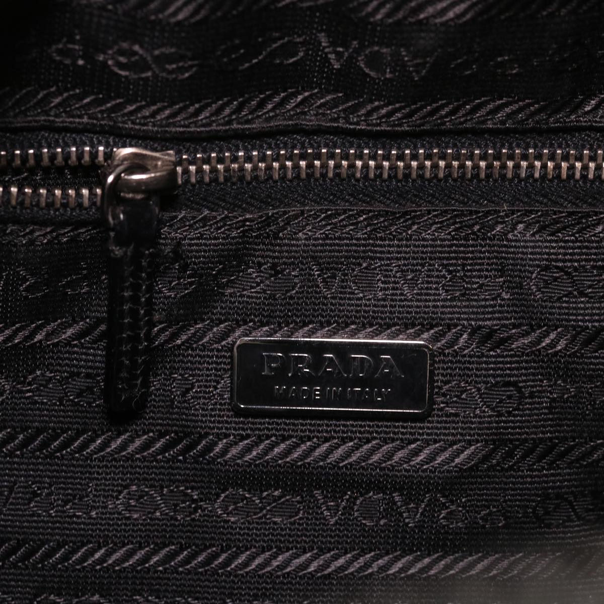 PRADA Shoulder Bag Nylon Black Auth am4126