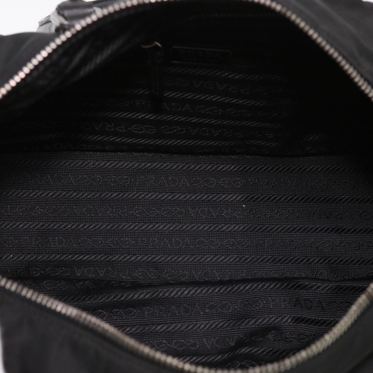 PRADA Shoulder Bag Nylon Black Auth am4126