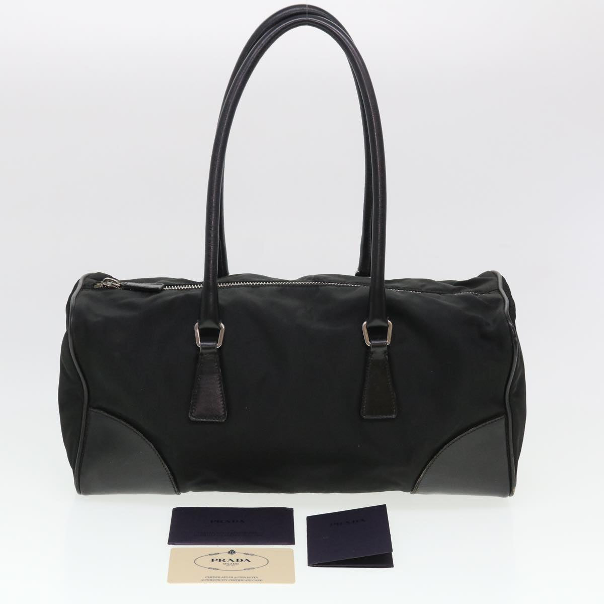 PRADA Shoulder Bag Nylon Black Auth am4126