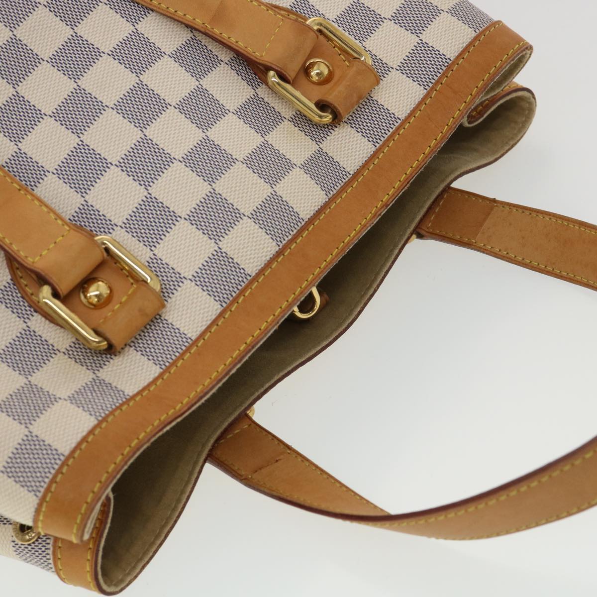 LOUIS VUITTON Damier Azur Hampstead PM Tote Bag N51207 LV Auth am4127