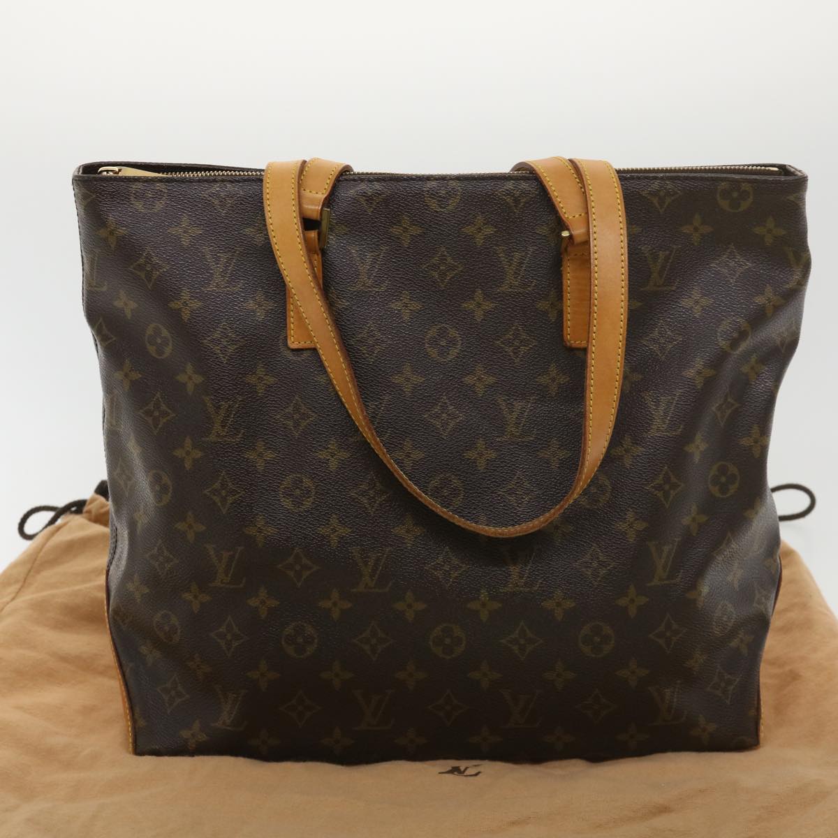 LOUIS VUITTON Monogram Cabas Mezzo Tote Bag M51151 LV Auth am4135