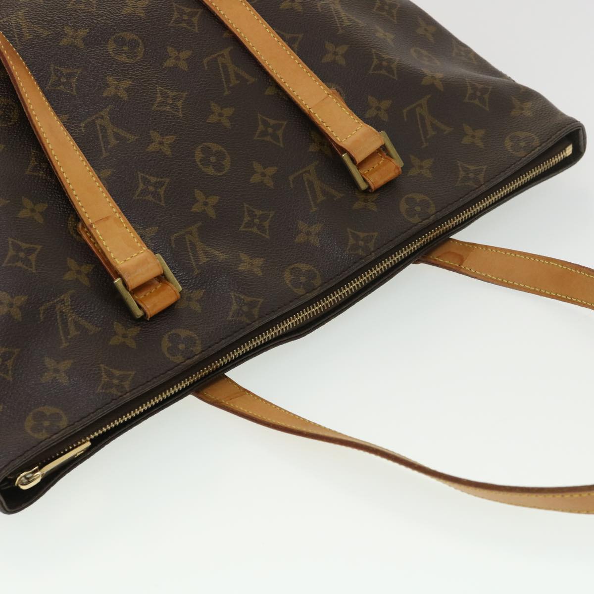 LOUIS VUITTON Monogram Cabas Mezzo Tote Bag M51151 LV Auth am4135