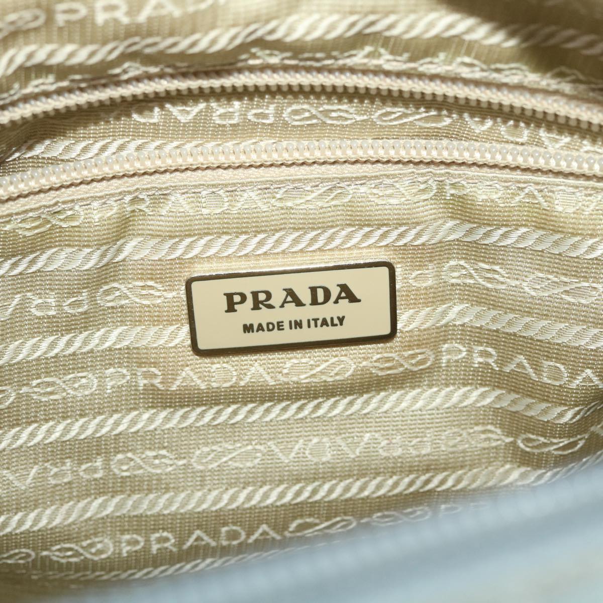 PRADA Shoulder Bag Nylon Light Blue Auth am4160