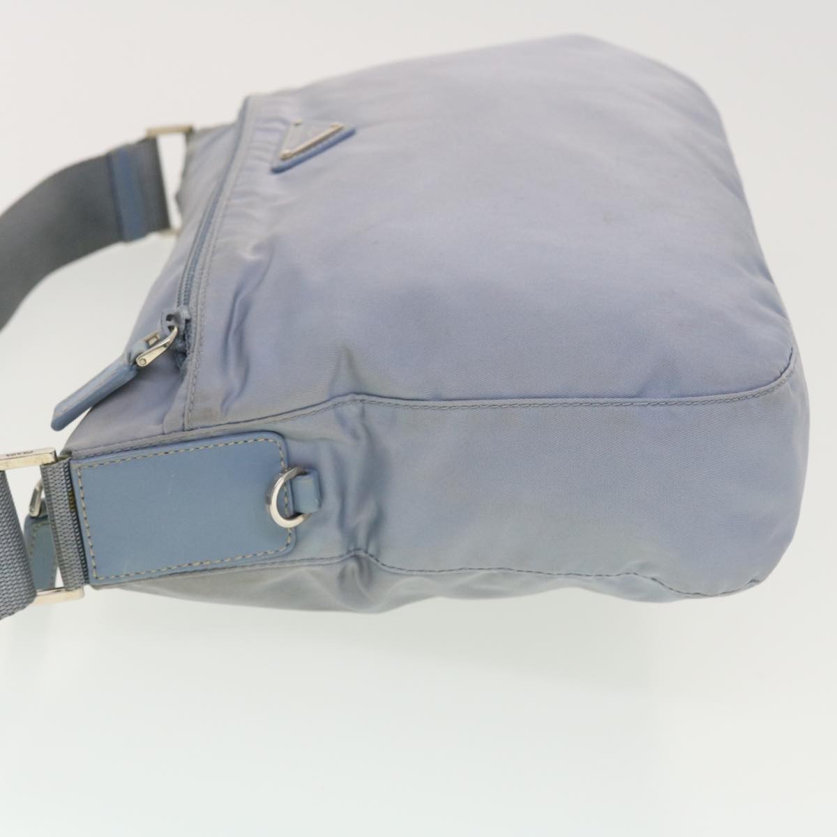 PRADA Shoulder Bag Nylon Light Blue Auth am4160