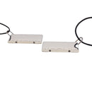 HERMES AMOUR Necklace Metal Silver Auth am4165-6