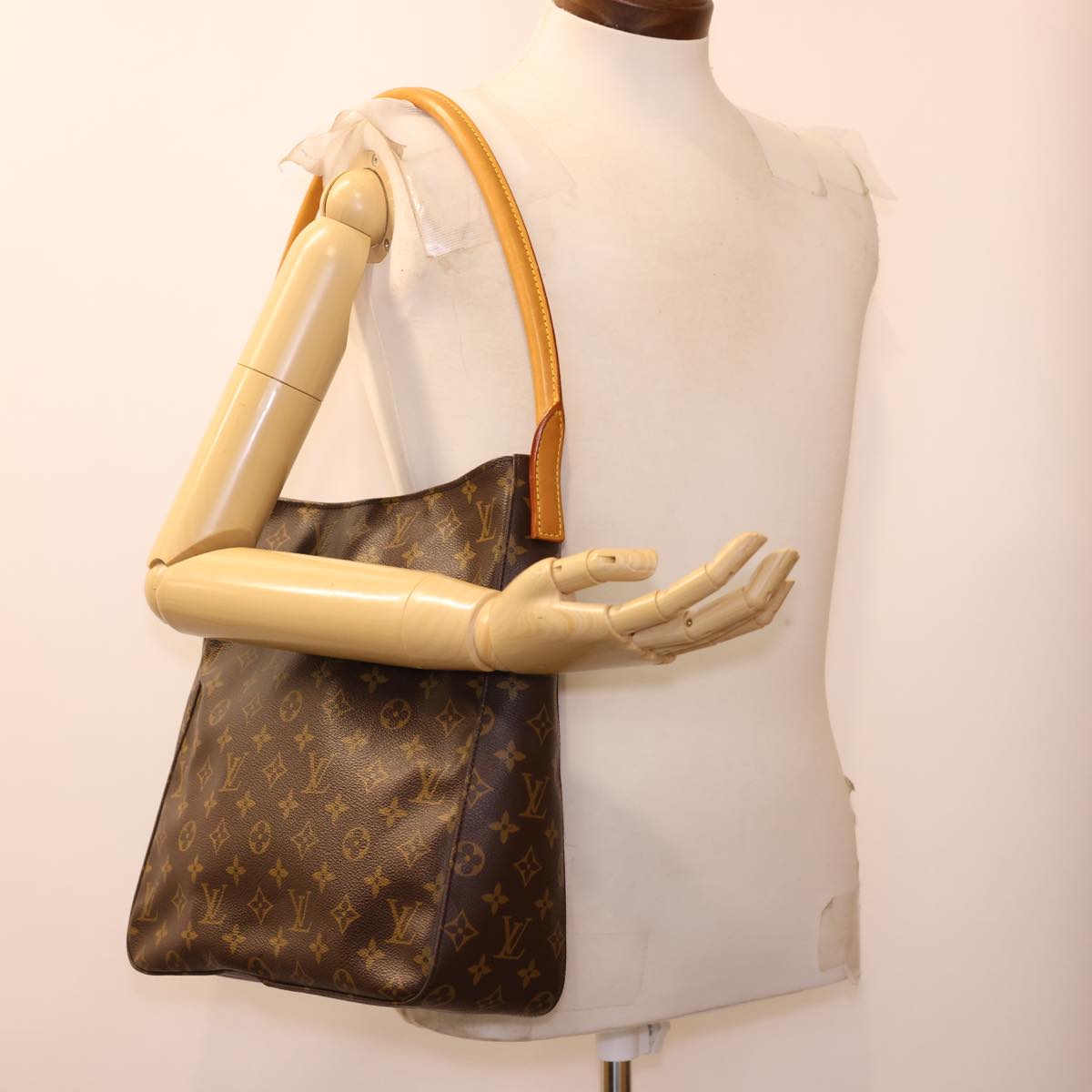 LOUIS VUITTON Monogram Looping GM Shoulder Bag M51145 LV Auth am4175