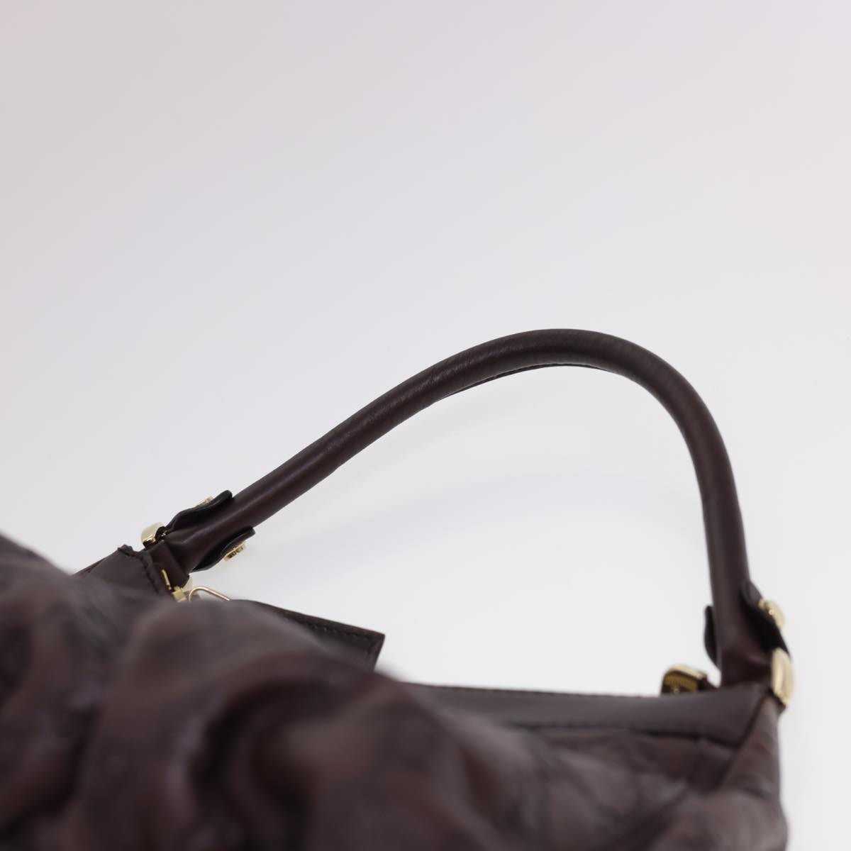 GUCCI Guccissima GG Canvas Shoulder Bag Brown 190525 Auth am4182