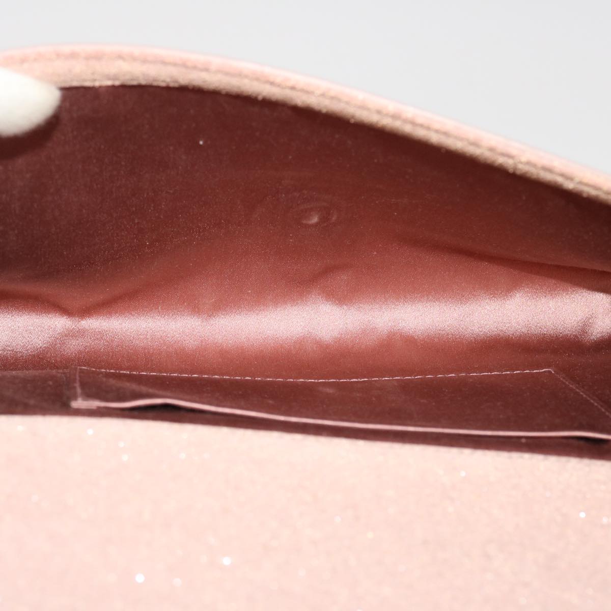SAINT LAURENT Clutch Bag Leather Pink Auth am4193