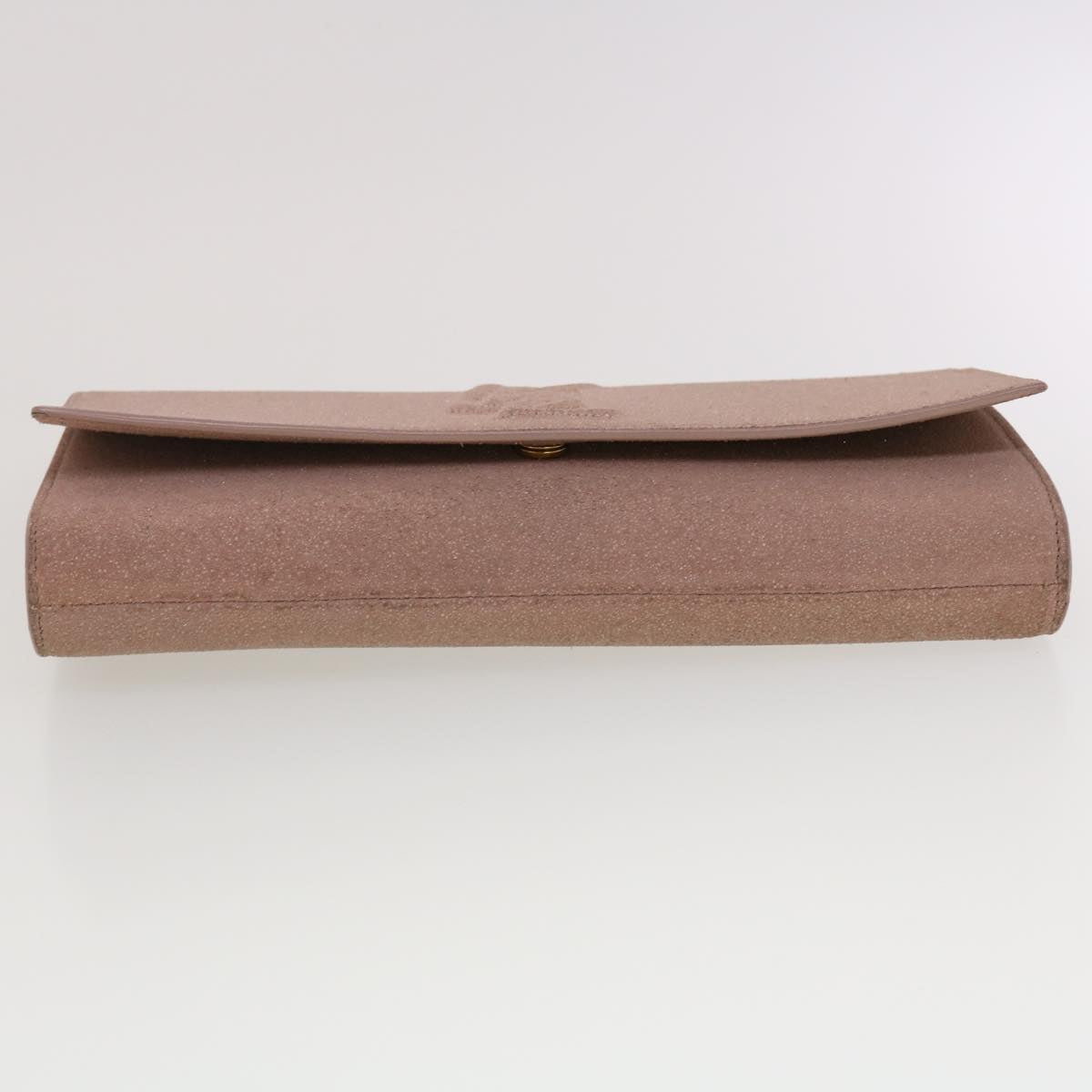 SAINT LAURENT Clutch Bag Leather Pink Auth am4193