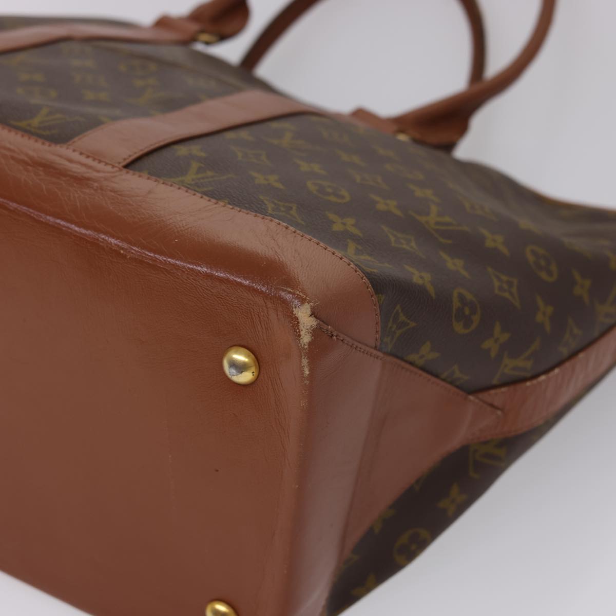 LOUIS VUITTON Monogram Sac Weekend GM Tote Bag M42420 LV Auth am4209