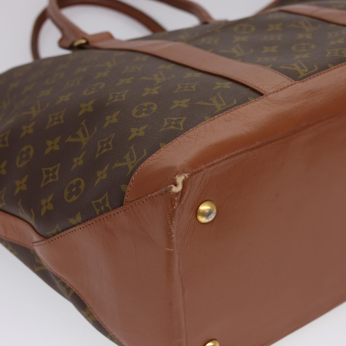 LOUIS VUITTON Monogram Sac Weekend GM Tote Bag M42420 LV Auth am4209