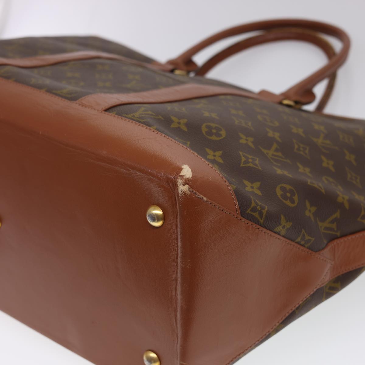 LOUIS VUITTON Monogram Sac Weekend GM Tote Bag M42420 LV Auth am4209