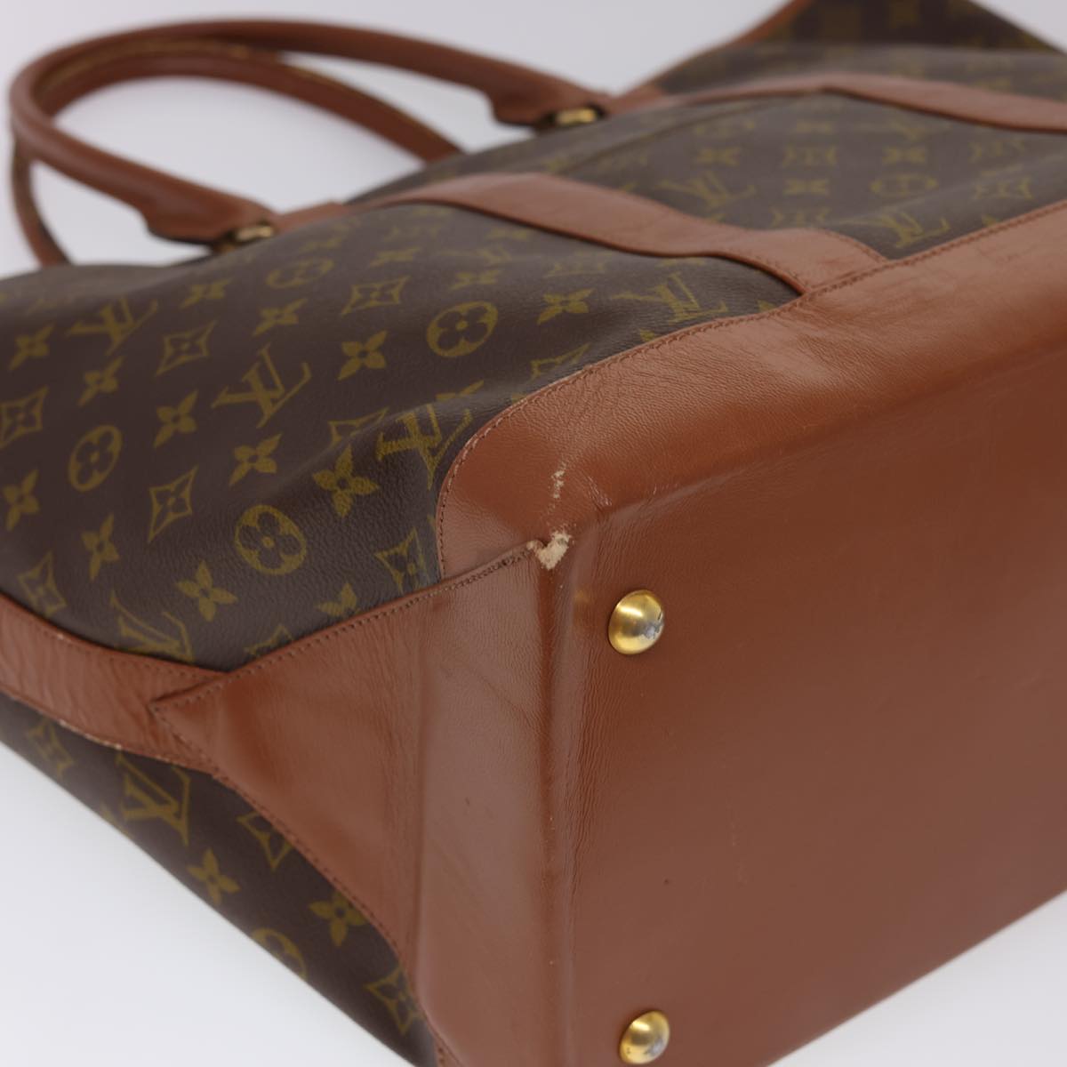 LOUIS VUITTON Monogram Sac Weekend GM Tote Bag M42420 LV Auth am4209