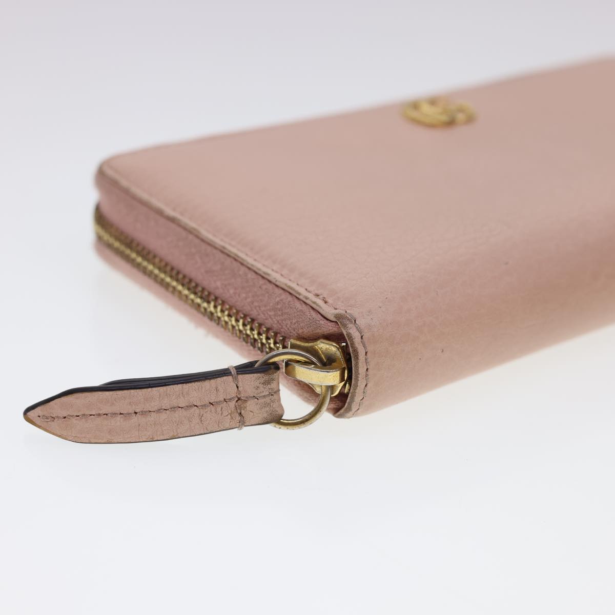 GUCCI Long Wallet Leather Pink 496334 Auth am4210