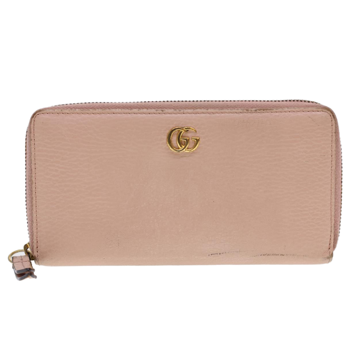 GUCCI Long Wallet Leather Pink 496334 Auth am4210