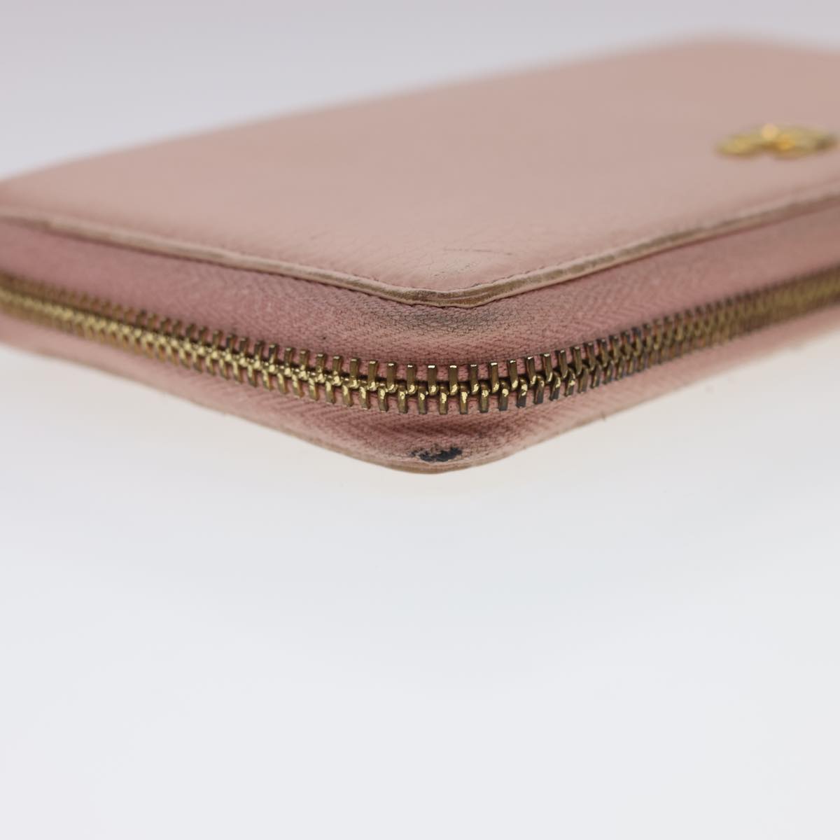 GUCCI Long Wallet Leather Pink 496334 Auth am4210