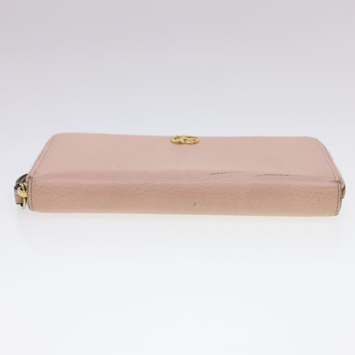 GUCCI Long Wallet Leather Pink 496334 Auth am4210