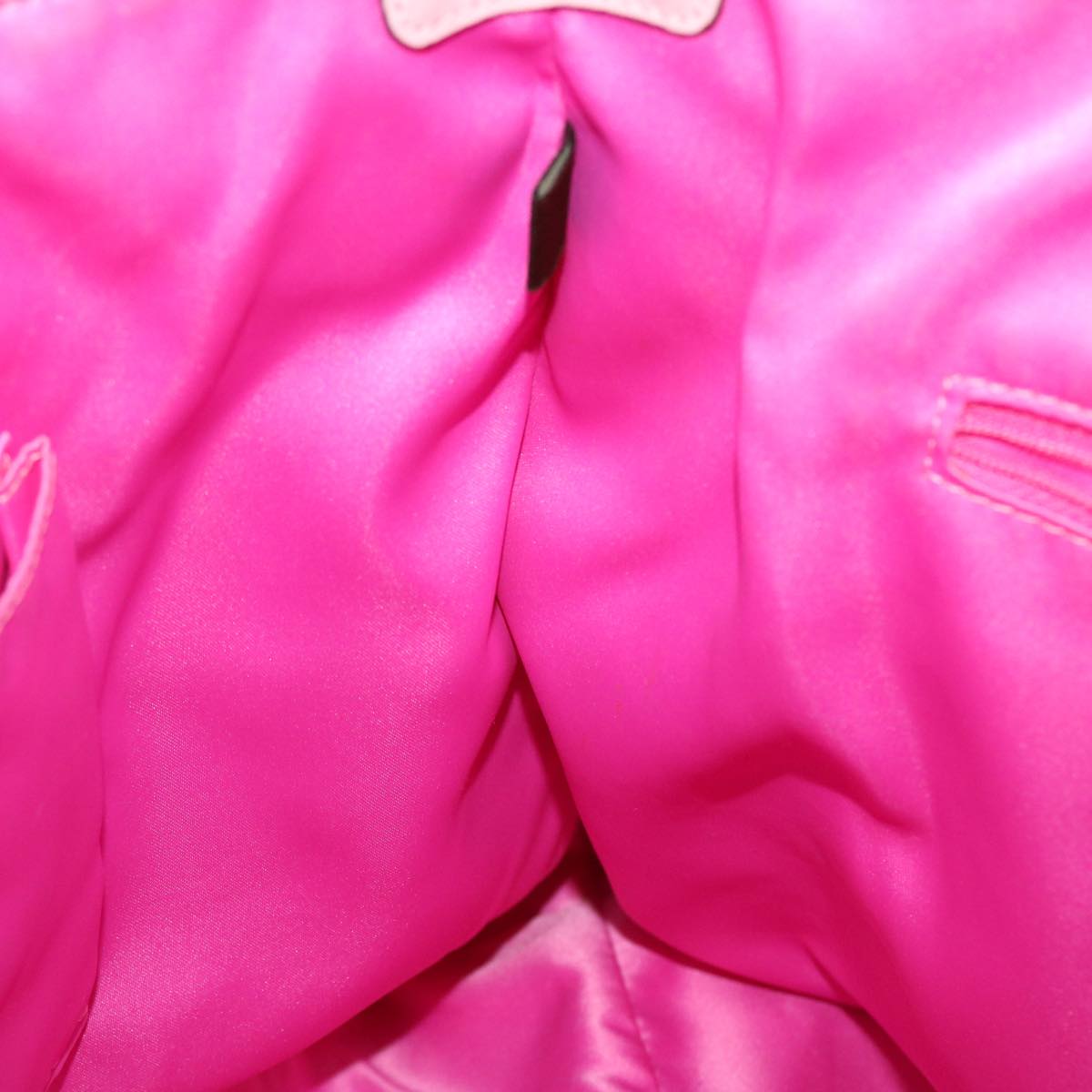 Coach Signature Shoulder Bag Canvas Beige Pink Auth am4216