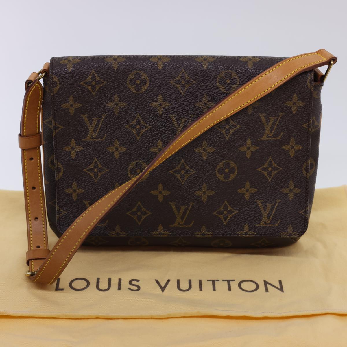 LOUIS VUITTON Monogram Musette Tango Short Strap Shoulder Bag M51257 Auth am4228