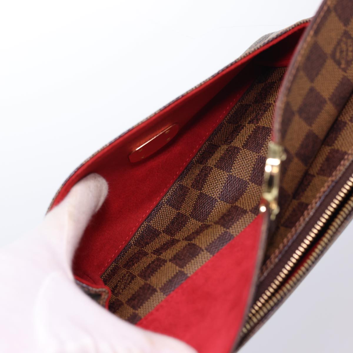 LOUIS VUITTON Damier Ebene Ravello GM Shoulder Bag N60006 LV Auth am4248