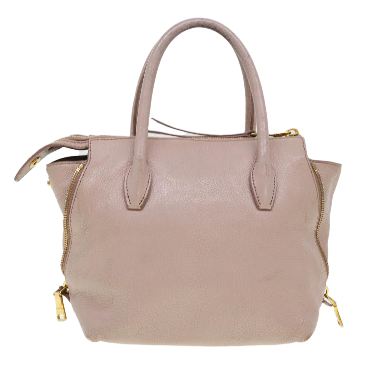 Miu Miu Hand Bag Leather 2way Pink Auth am4258 - 0