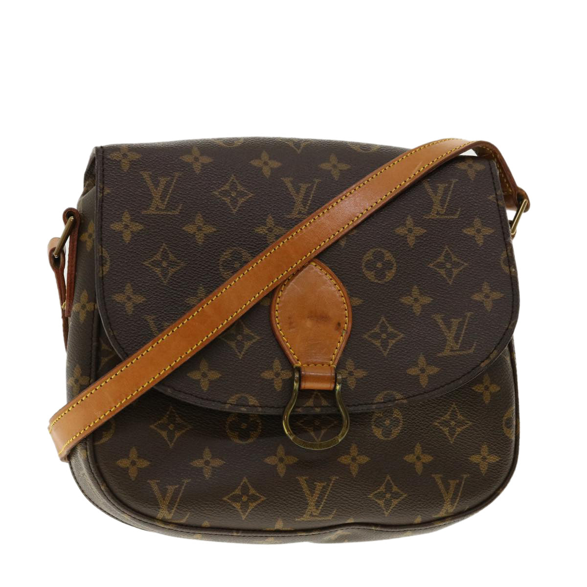 LOUIS VUITTON Monogram Saint Cloud GM Shoulder Bag M51242 LV Auth am4259